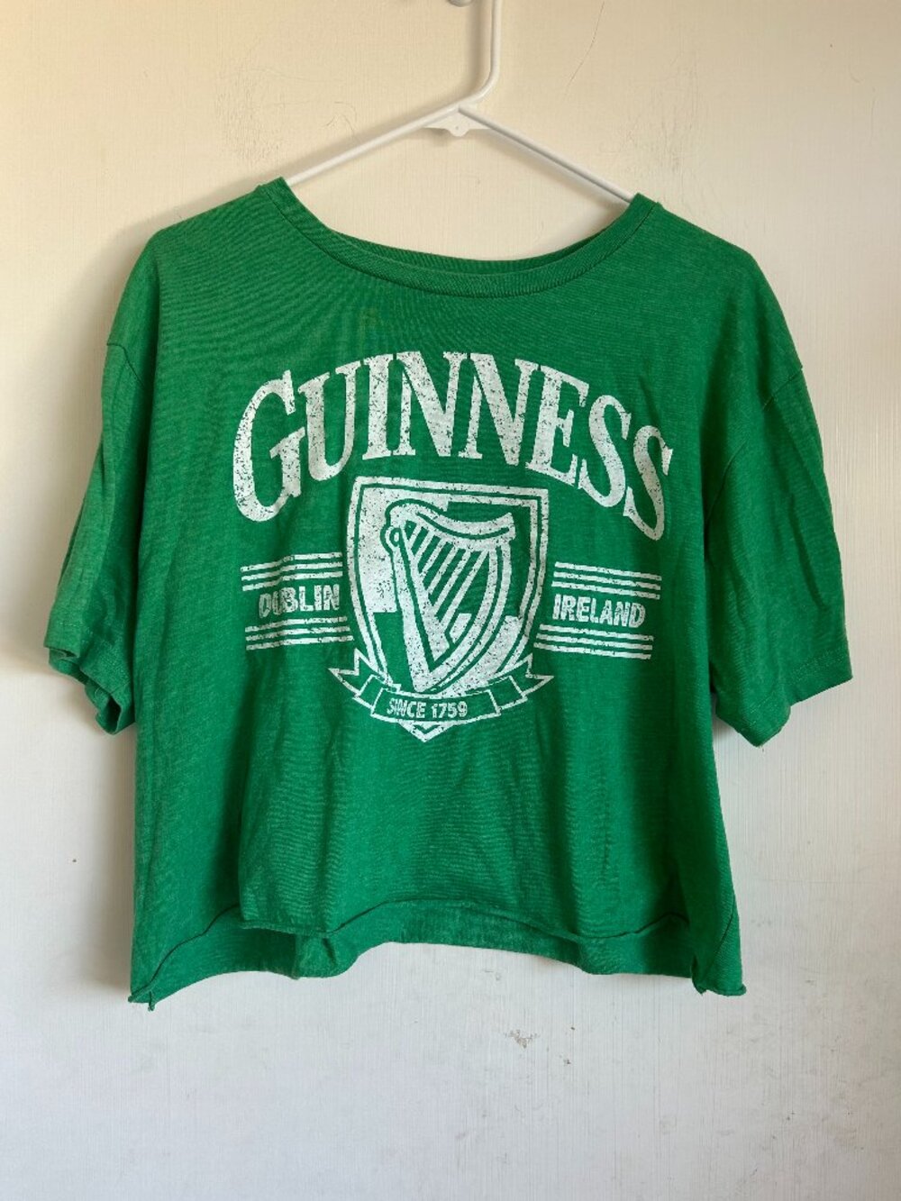 Homespun - Green Oversized Cropped Guinness Tee